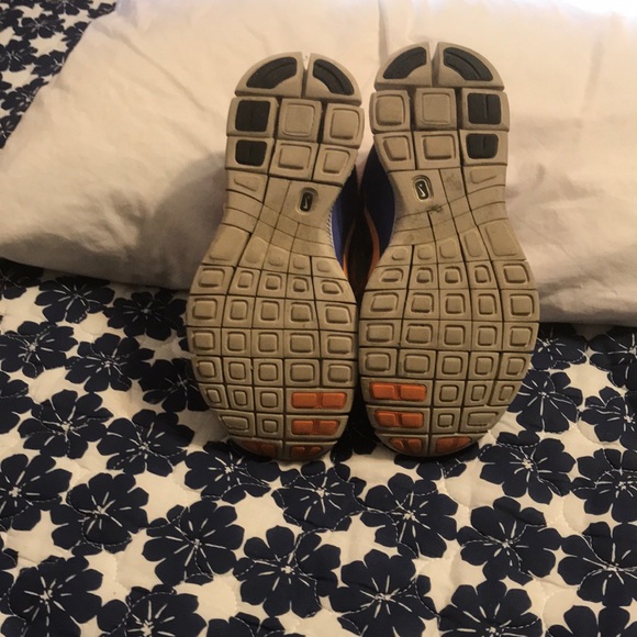 Nike Free Run 5.0. Blue with orange. - Picture 4 of 5